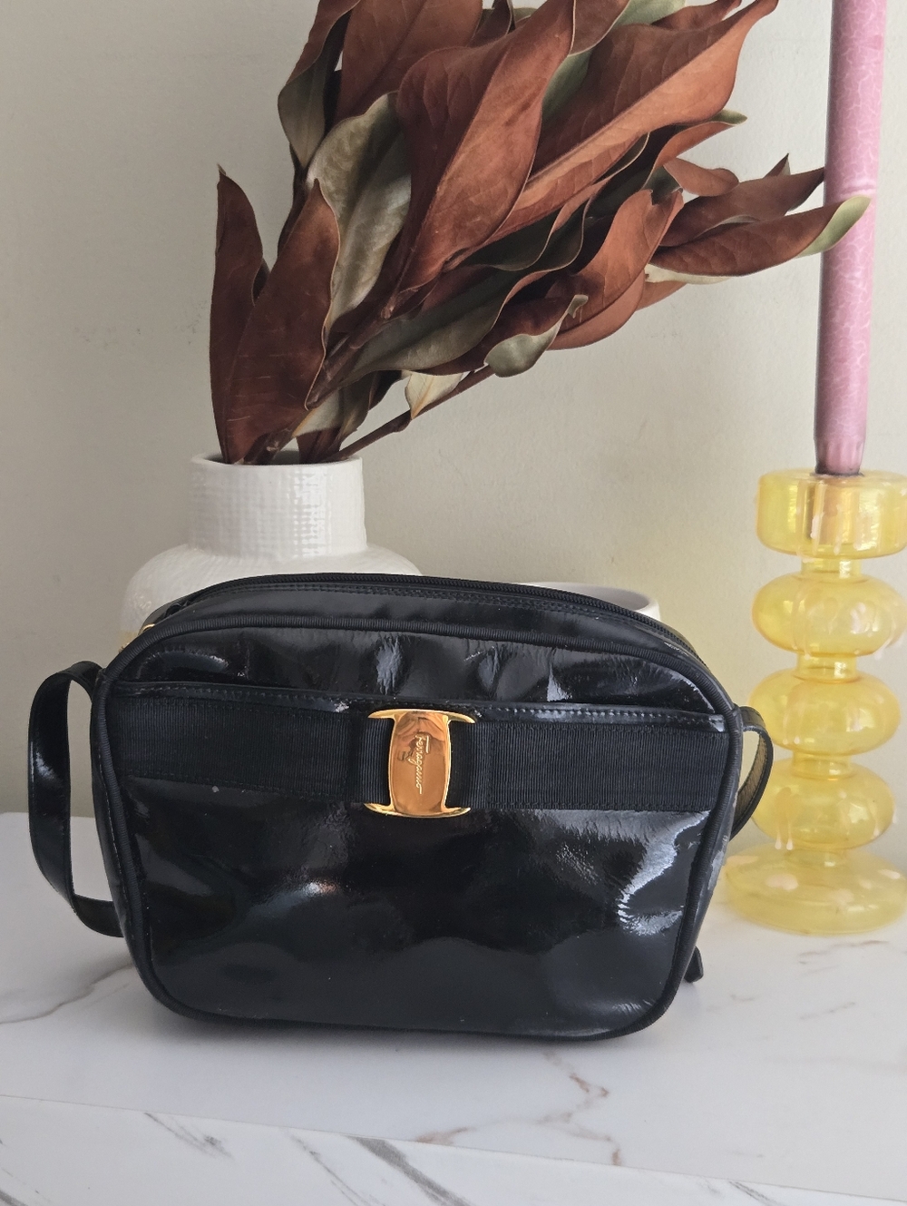 Vintage Salvatore Ferragamo Vara Bow Crossbody Bag